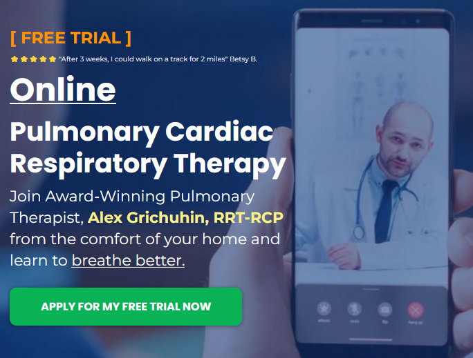 Online pulmonary cardiac respiratory therapy